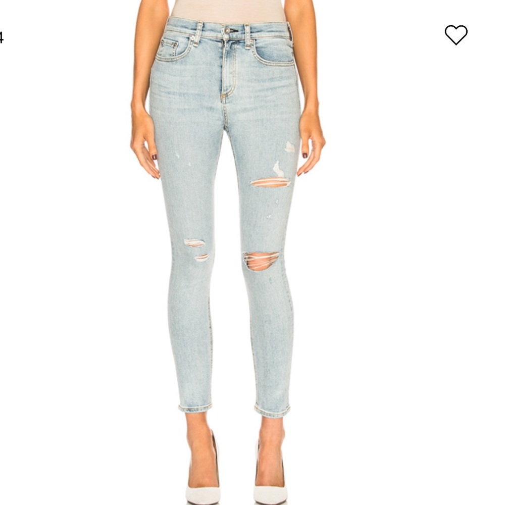 NWT Rag & Bone High Rise Skinny Ankle Jeans Size 27
